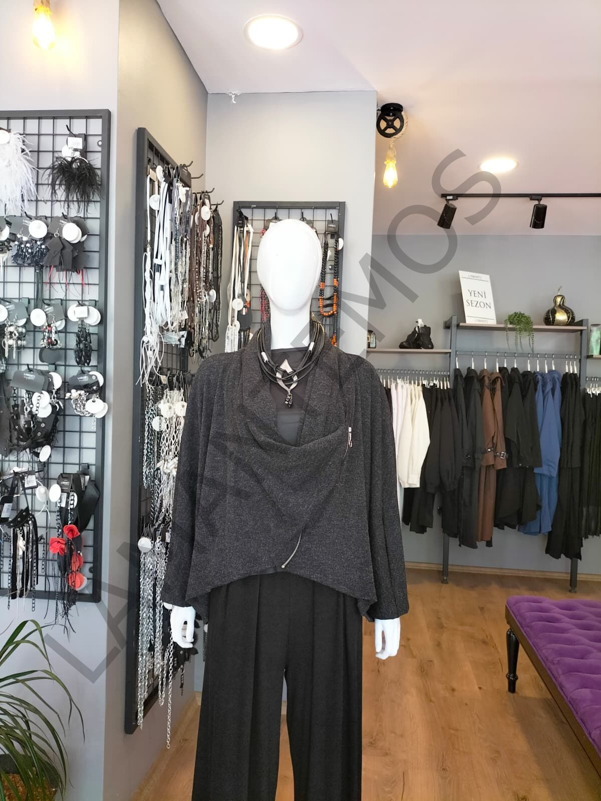 VEOLA BLUZ GRİ - STD