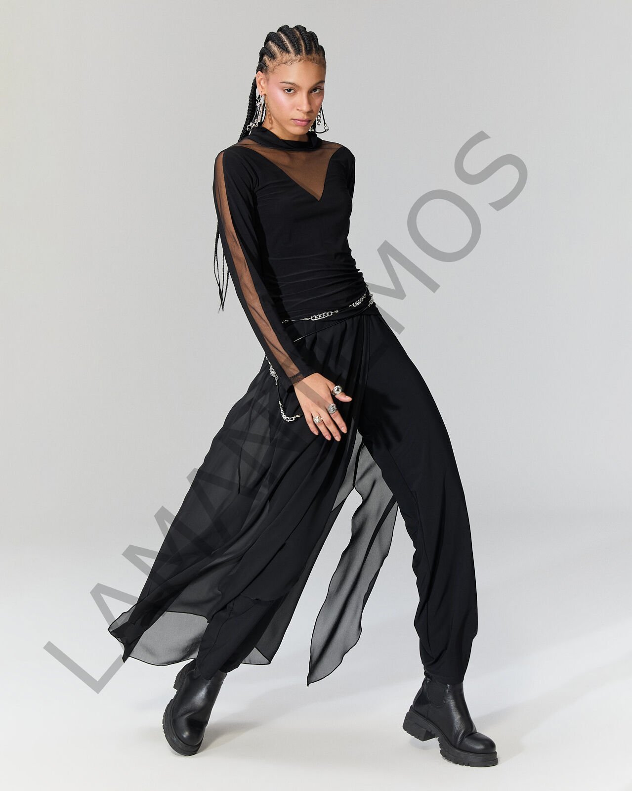 DEYFE PANTOLON SİYAH - XL