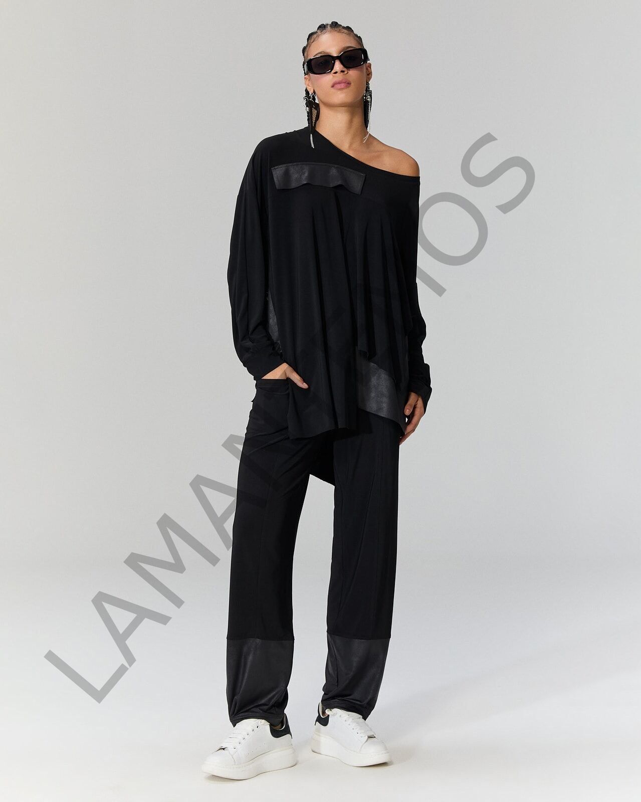 TADE PANTOLON SİYAH - L