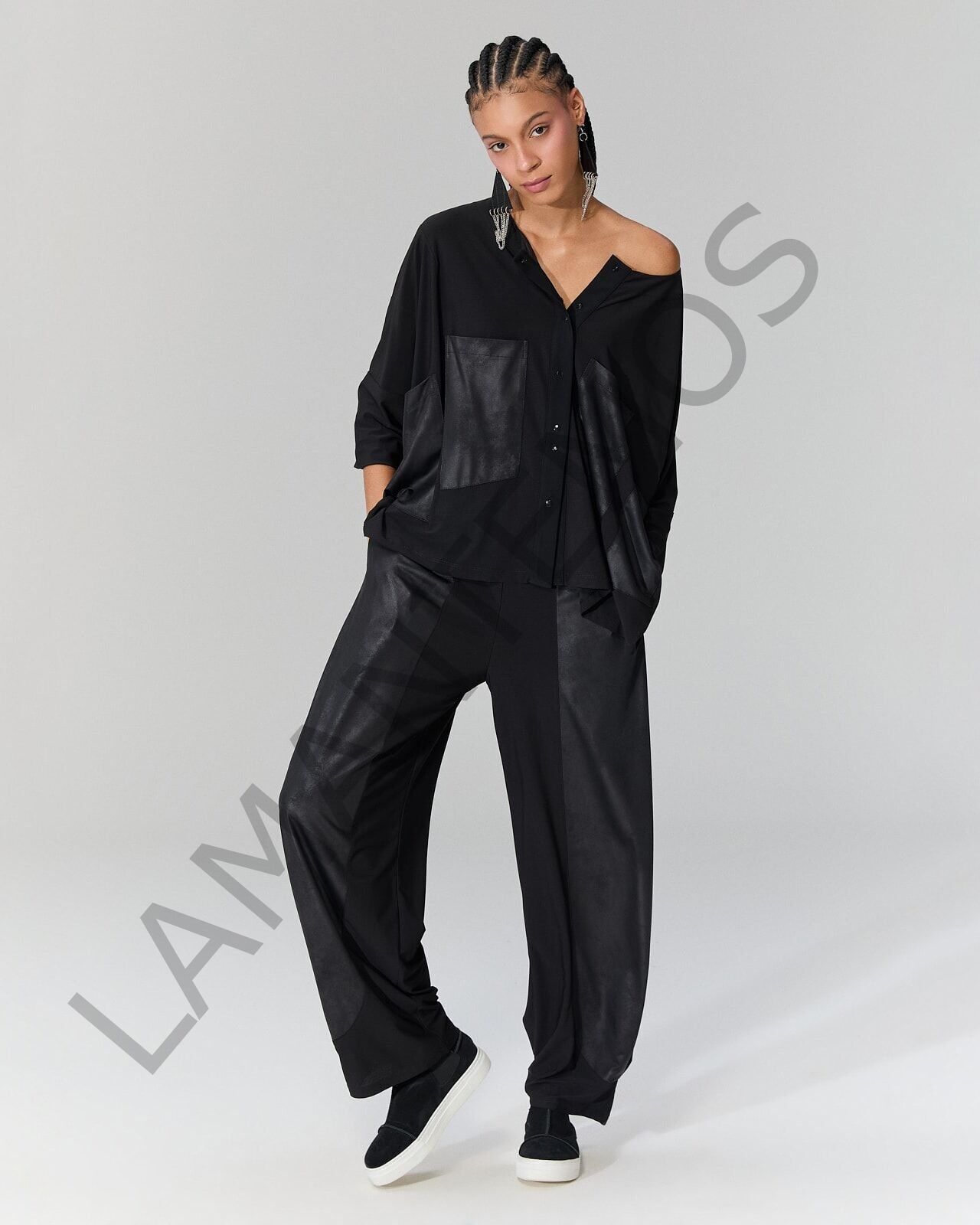 TAORİ BLUZ SİYAH - STD