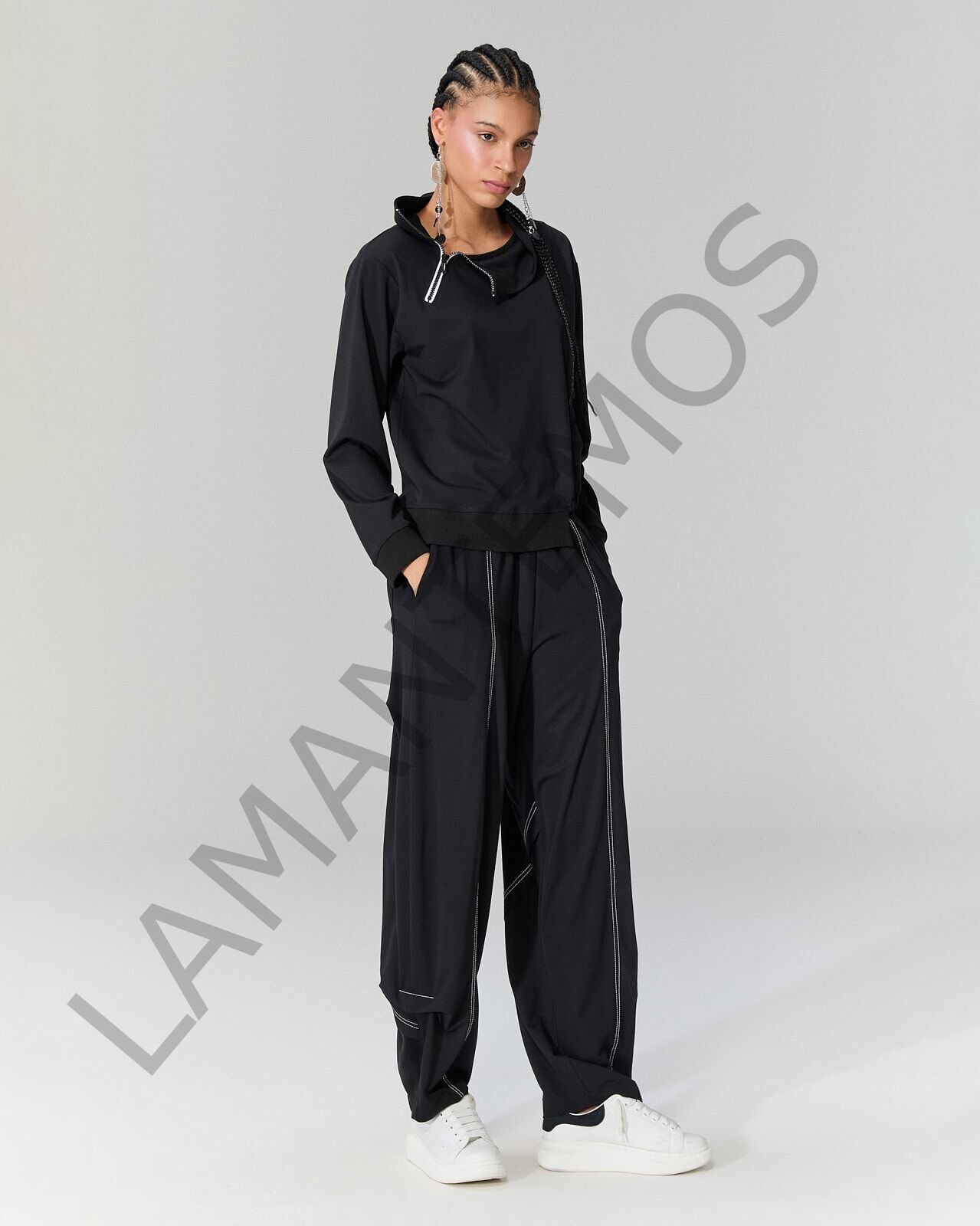 UKİN PANTOLON SİYAH - L