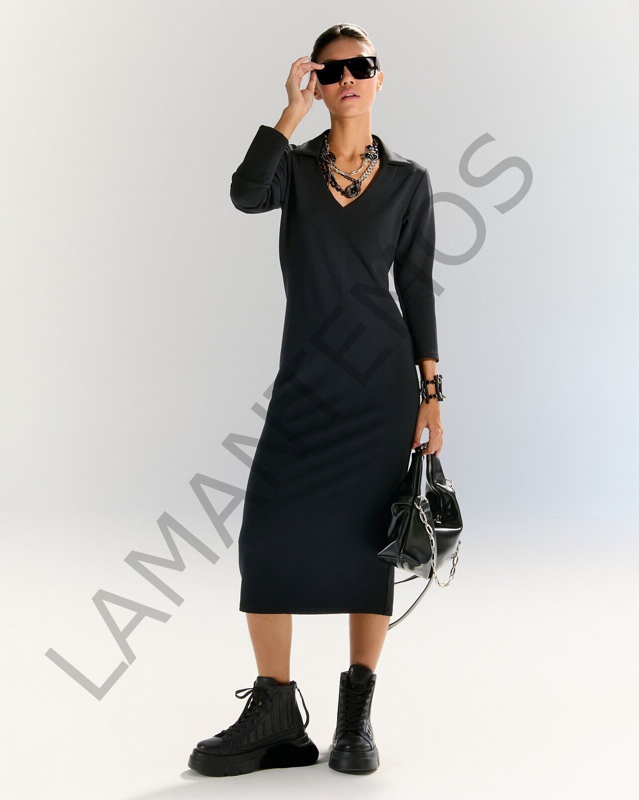 IMDY ELBİSE S - SİYAH