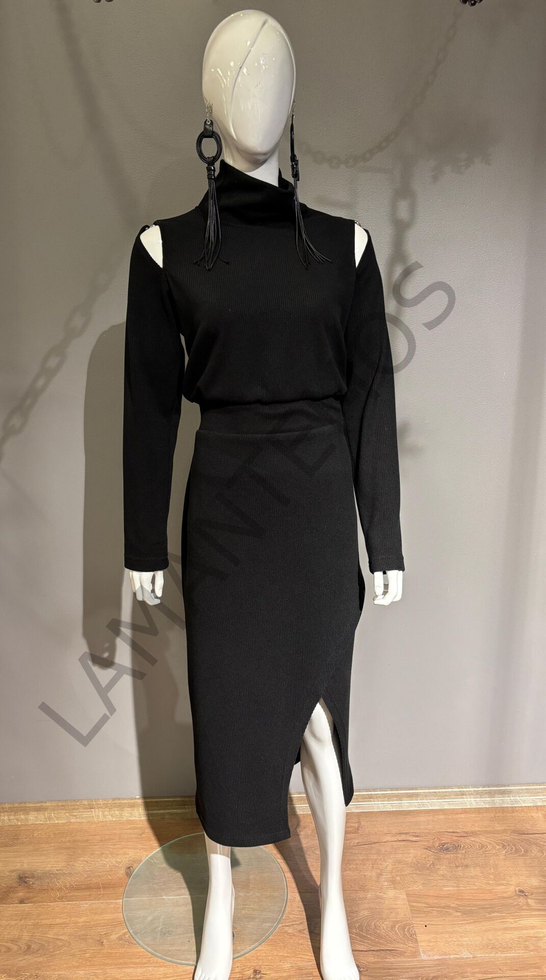 FYNE ELBİSE BEJ - L