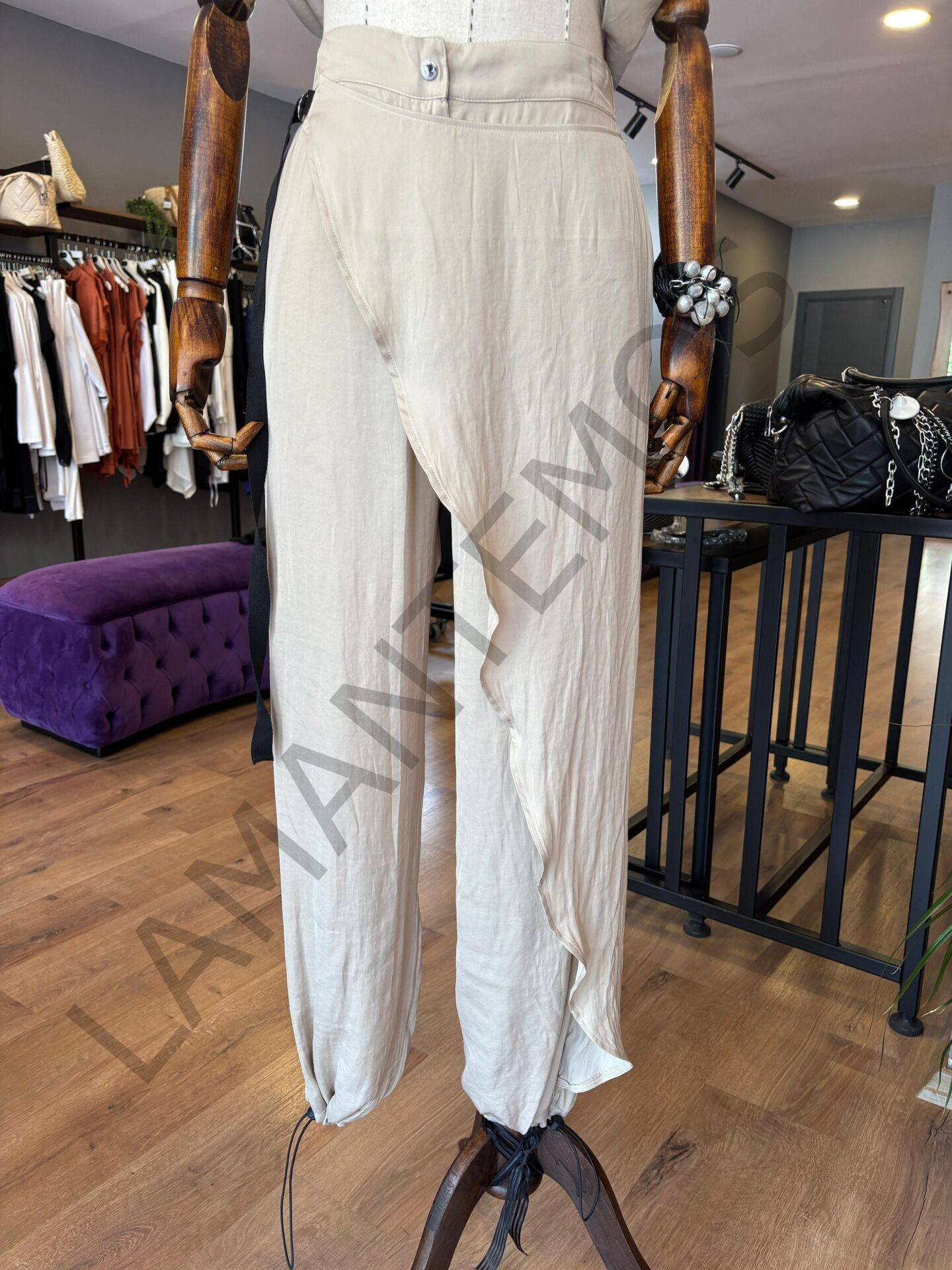 ICKİ PANTOLON VİZON - S