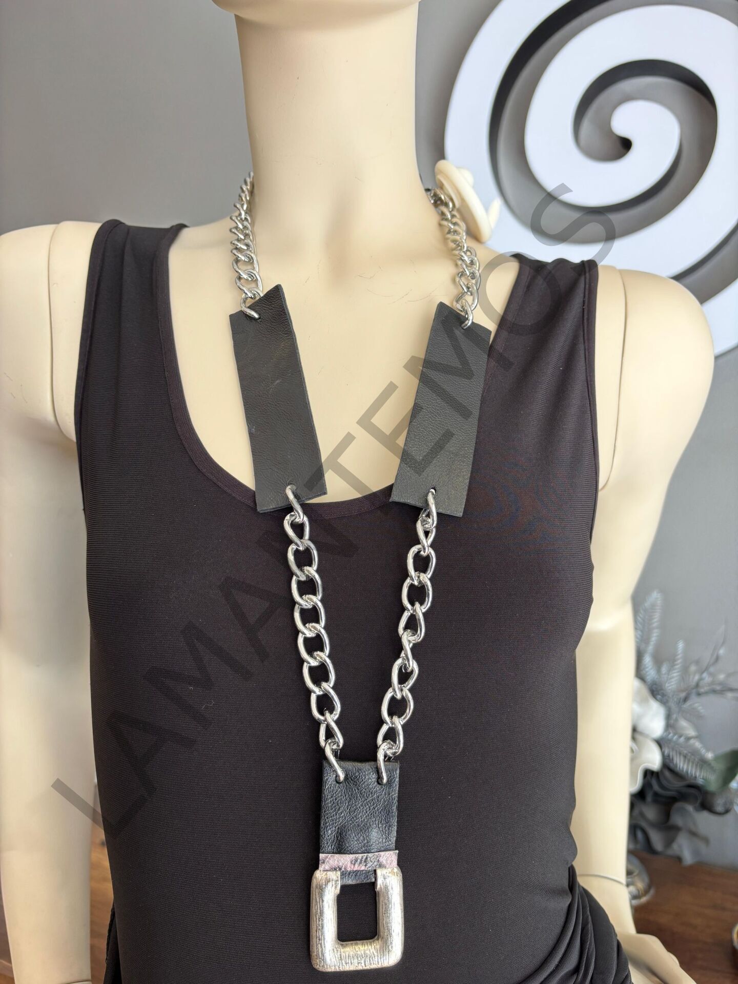 OLLU KOLYE SİYAH - STD