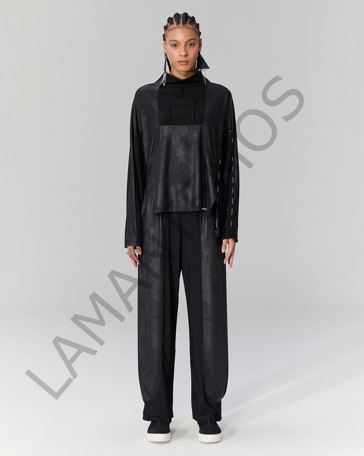 VOKOL BLUZ SİYAH - XL